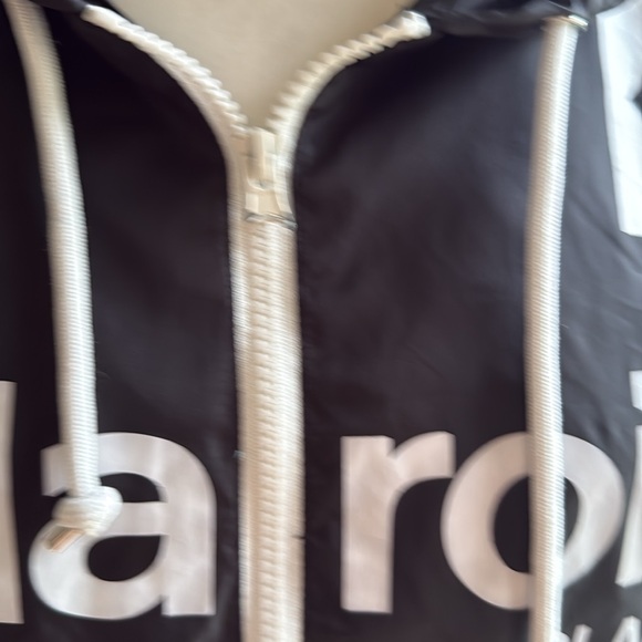 Polaroid Black windbreaker Jacket with Multicolor Stripes - Picture 6 of 9